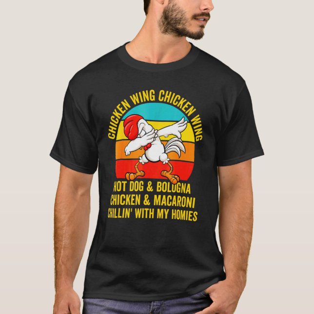 T-shirt Chicken Wing Chicken Wing pour garçons fil (Devant)
