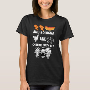 T-shirt Chicken Wing Hot Chien Bologne Chilling Avec Mes E