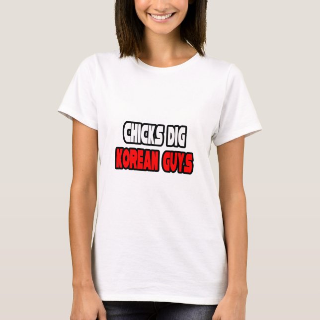 T-shirt Chicks creuser des garçons coréens (Devant)