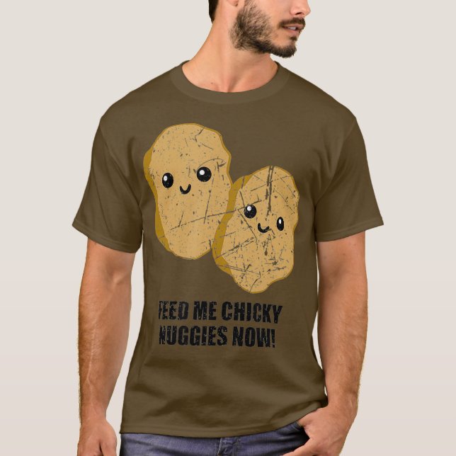 T-shirt Chicky Nuggies Time Funny Viral Meme Tendance (Devant)