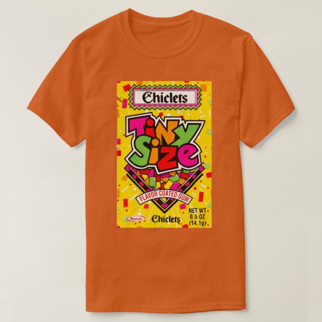 T-shirt Chiclets Petite Taille Saveur Enrobée Gomme  (Design devant)