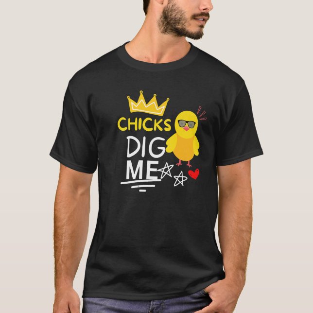 T-shirt CHICS ME DIG .BABY BIRD Premium (Devant)