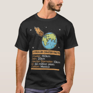 T-shirt Chicxulub - Faits sur le cratère - Astronomie spa