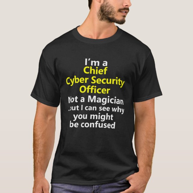 T-shirt Chief Cyber Security Officer Director Manager Job  (Devant)