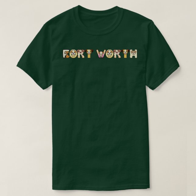 T-shirt Chien 1 de Fort Worth (Design devant)