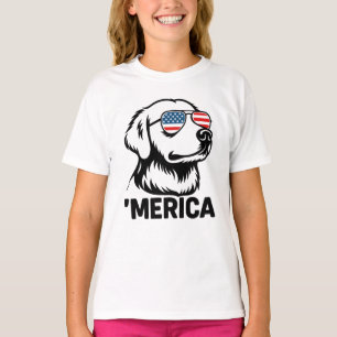 T-shirt Chien 4 juillet Merica