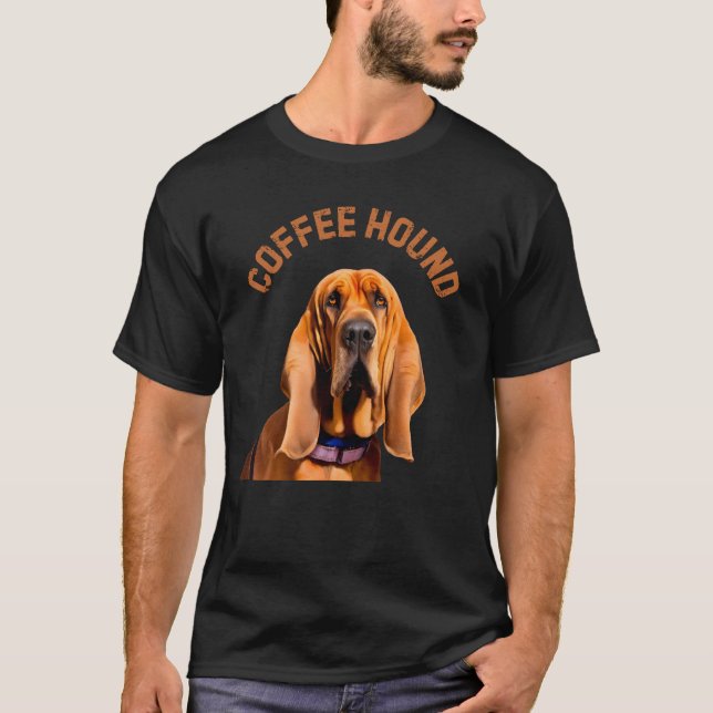 T-shirt Chien à café (Devant)