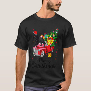 T-shirt Chien à cheval belge Camion rouge Pyjama de Noël