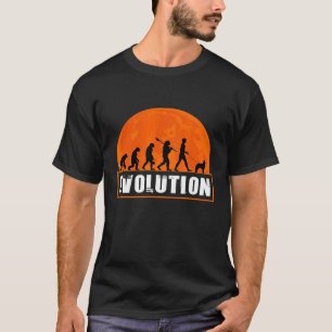 T-shirt Chien À Chien À Cheveux Belge Évolution Humaine Ho