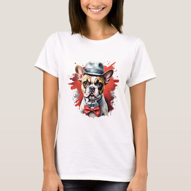 T-shirt Chien À Chiens Pour Chiens Mignonnes (Devant)