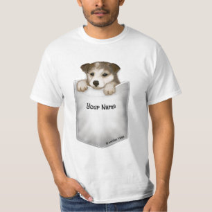 T-shirt Chien à chiot de poche
