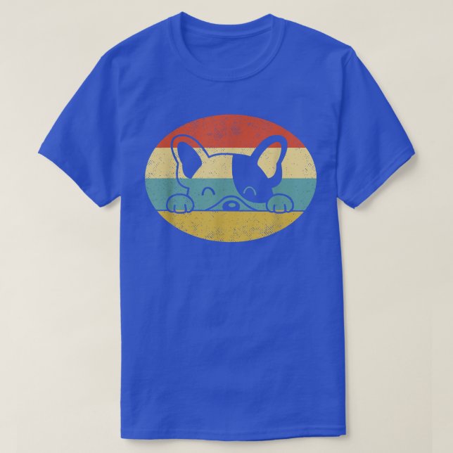 T-shirt Chien à chiot rétro 1177 (Design devant)