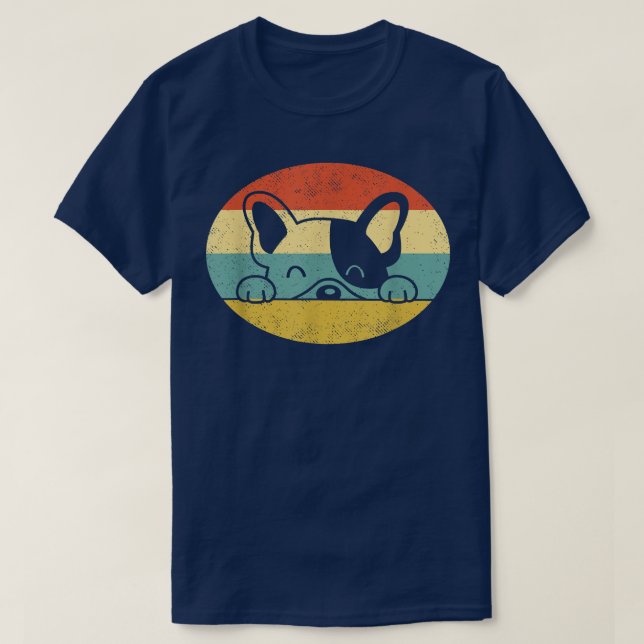 T-shirt Chien à chiot rétro 1183 (Design devant)