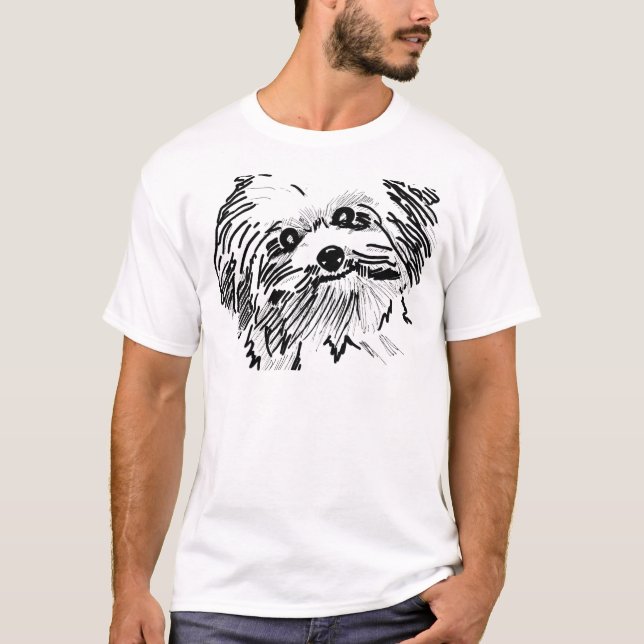 T-shirt Chien à la broche (Devant)