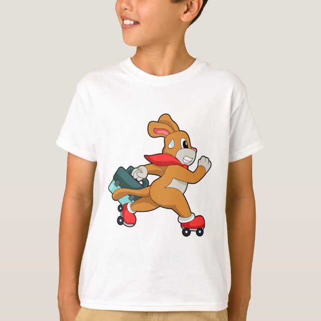 T-shirt Chien à roulettes (Devant)