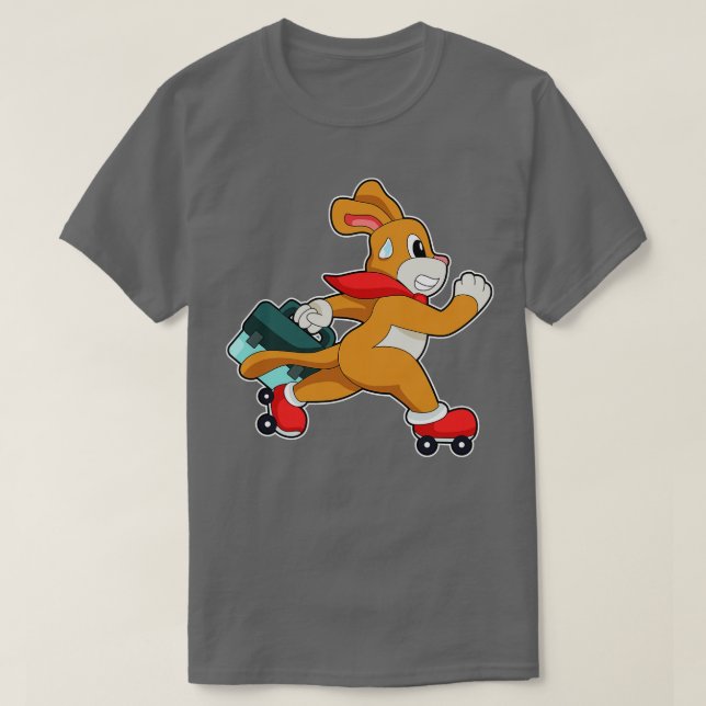 T-shirt Chien à roulettes (Design devant)