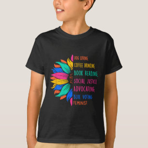 T-shirt Chien Aimant Café Boire Livre Lecture Social Jus