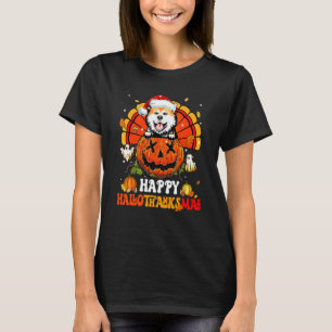 T-shirt Chien Akita Joyeux Hallothanksmas Halloween Action
