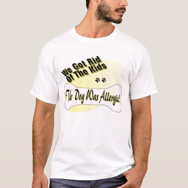 T-shirt Chien allergique (Devant)
