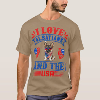 T-shirt Chien alsacien patriotique 1