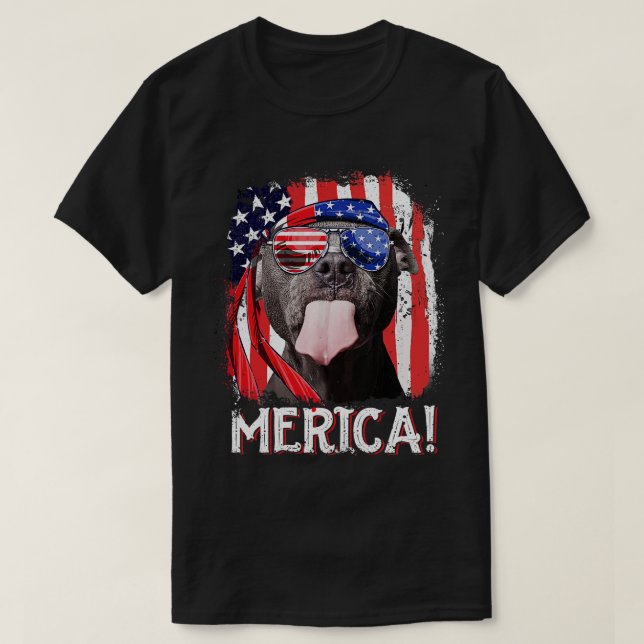 T-shirt Chien Amérique (Design devant)