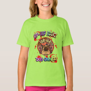 T-SHIRT CHIEN AMUSANT HIP-HOP