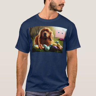 T-shirt chien animal mignon dans l'oeuf pour l'amoureux du