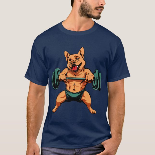 T-shirt Chien Animaux de sport (Devant)