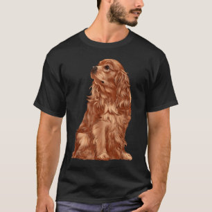 T-shirt Chien assis Ruby Cavalier King Charles Spaniel