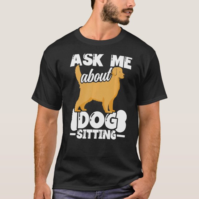 T-shirt Chien assis Walker Sitter Sitter Pet Sitters 4 (Devant)