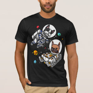 T-shirt Chien astronaute de Bulldog