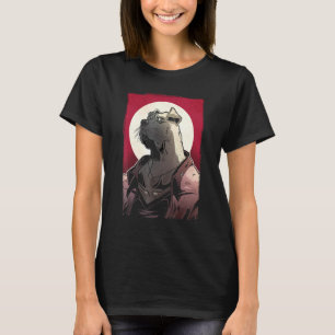 T-shirt Chien Athlète Sain Noir