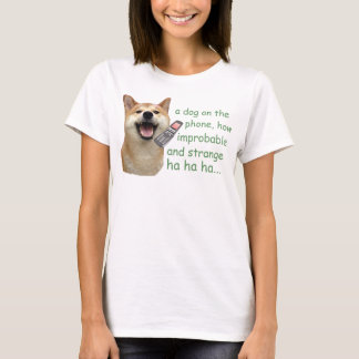 T-shirt Chien au téléphone