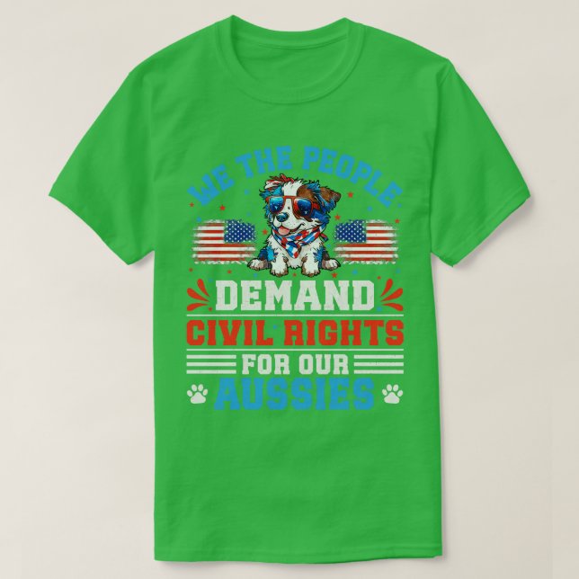 T-shirt Chien australien 3 (Design devant)