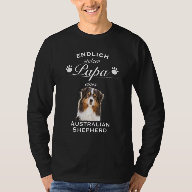 T-shirt Chien australien Aussie Shepherd (Devant)