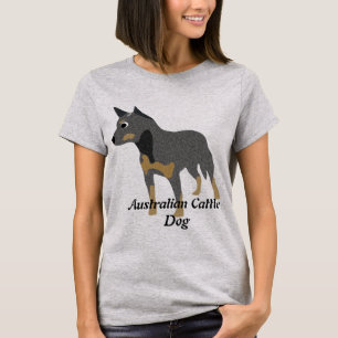 T-shirt Chien australien de bétail de bande dessinée