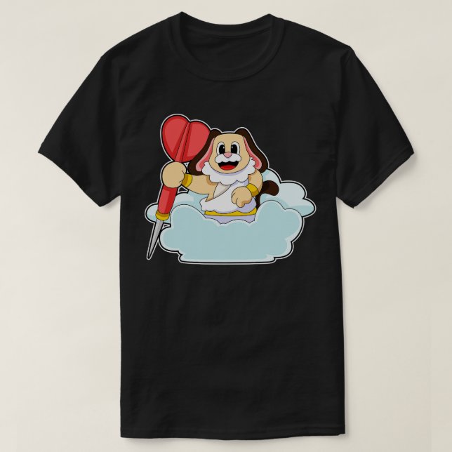 T-shirt Chien aux fléchettes avec Dart 1 (Design devant)