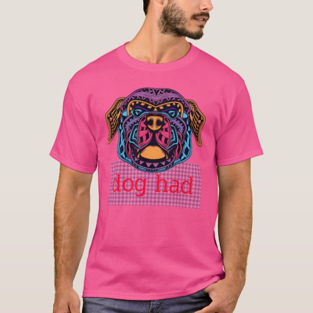 T-shirt Chien avait un drôle de rétro (Devant)