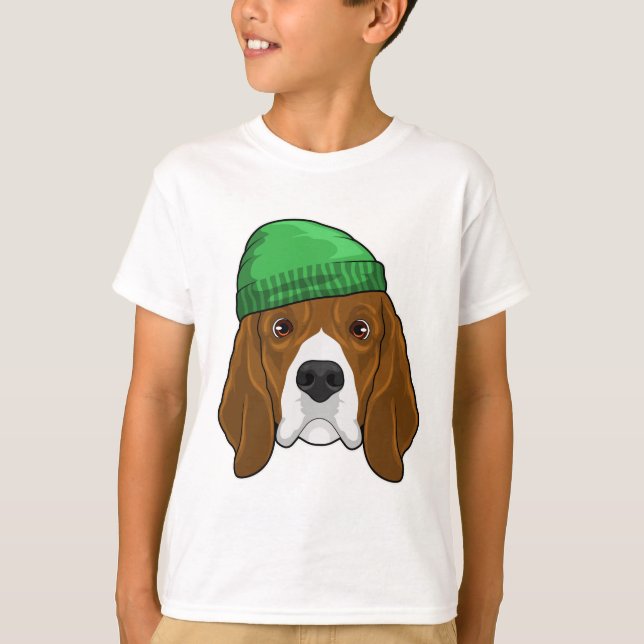 T-shirt Chien avec Beanie (Devant)