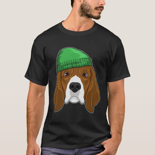 T-shirt Chien avec Beanie (Devant)