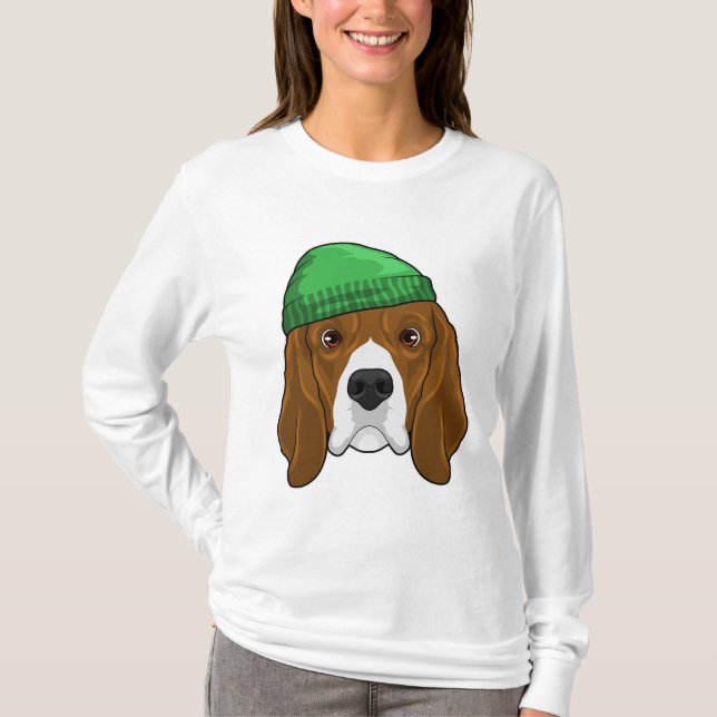 T-shirt Chien avec Beanie (Devant)