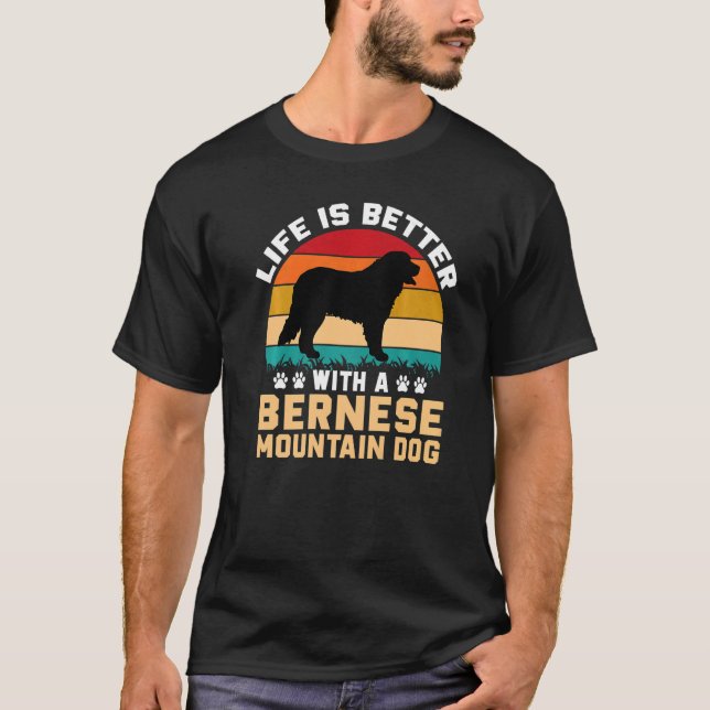 T-shirt Chien avec Bernese Mountain Dog 2 (Devant)