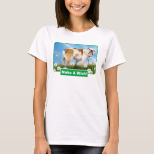 T-shirt Chien avec Dandelion
