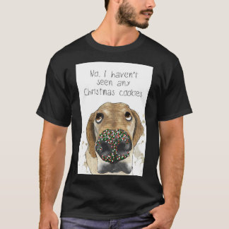 T-shirt Chien avec des arroses sur son nez Ce que Cookies 