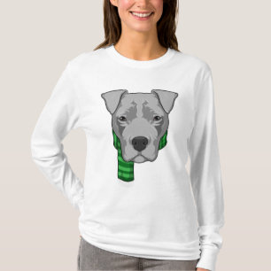 T-shirt Chien avec Écharpe