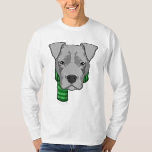 T-shirt Chien avec Écharpe