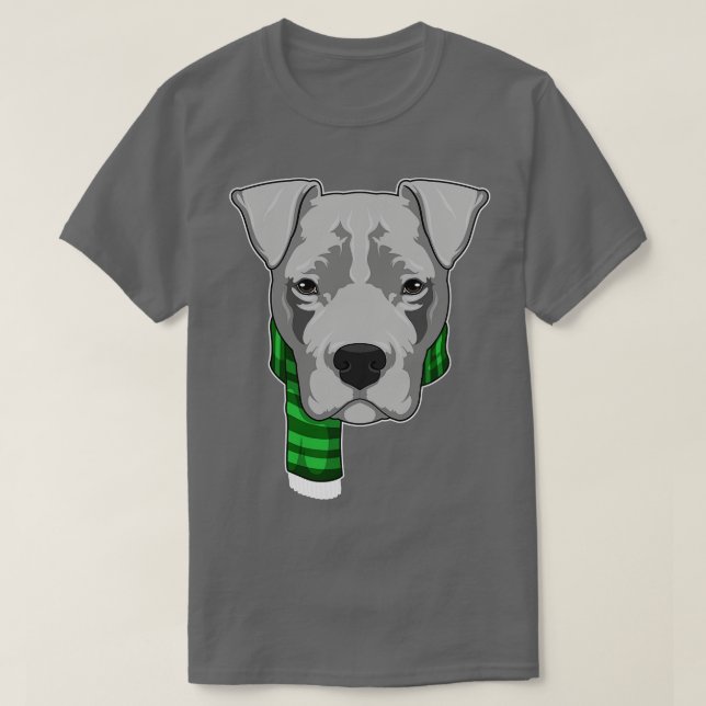 T-shirt Chien avec Écharpe (Design devant)