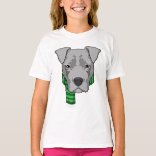 T-shirt Chien avec Écharpe