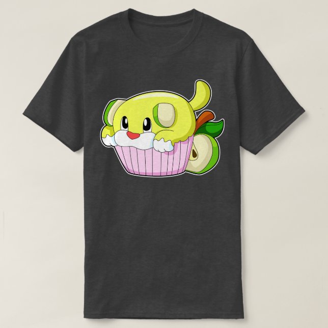 T-shirt Chien avec gâteau (Design devant)