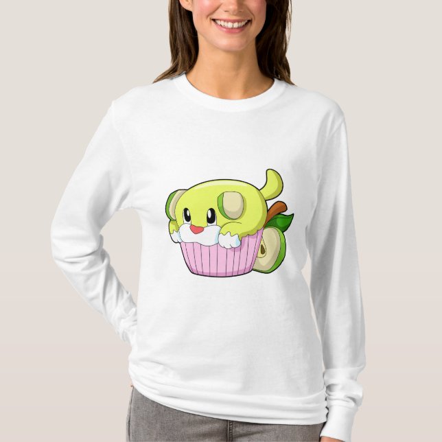 T-shirt Chien avec gâteau (Devant)